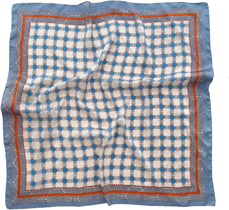 27.5" Silk Like Head Scarf For Women, Satin Hair Scarfs Large Square Scarves